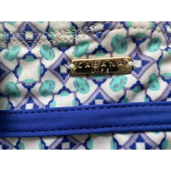 CABANA LIFE Girls Tile UPF 50 Ruffled Tankini Swimsuit Size 12 NWT - Picture 7 of 7